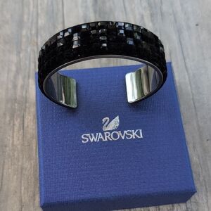 Atelier Swarovski Black velvet Crystal Bracelet